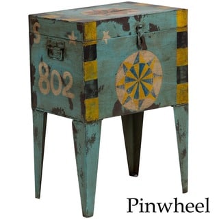 Porter Hand-painted Vintage Indian Ballot Box Table