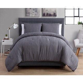 VCNY Crinkle 3-piece Duvet Cover Set