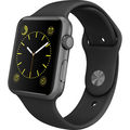  Apple Watch Sport Smartwatch (42mm, Space Gray Aluminum, Black Band) 