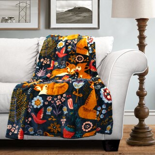 Lush Decor Pixie Fox Fleece Throw