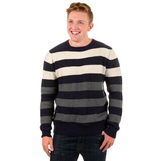 Vance Co. Men's Striped Ribbed Sweater