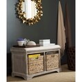 Safavieh Freddy Winter Melody Wicker Storage Bench