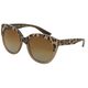 Dolce & Gabbana Women's DG4259 Brown Plastic Round Polarized Sunglasses