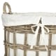 Safavieh Adisa Natural Rattan Grey Storage Hamper with Liners
