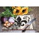 Counterart Cherish Fleur de Lis Glass 8x12-inch   Cutting Board 