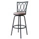 Redico Bar/ Counter Height Adjustable Metal Powder Coated Brown Barstool