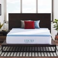 LUCID Ventilated 2-inch Gel Memory Foam Mattress Topper
