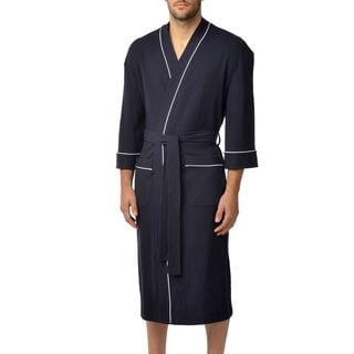 Majestic Men's Big and Tall Waffle Knit Lounge Kimono