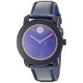 Movado Women's 3600268 'Bold' Crystal Blue Leather Watch
