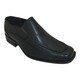 Men's Black Slip On Stitching Detail Oxford Dress Shoe
