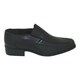 Men's Black Slip On Stitching Detail Oxford Dress Shoe