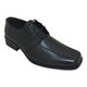 Men's Black Laced Oxford Dress Shoe with Topstitching