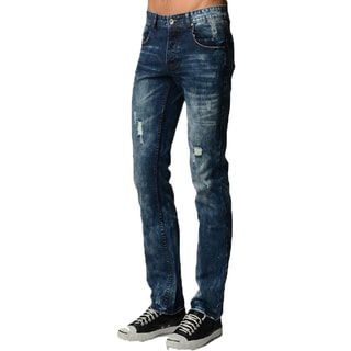 Dinamit Men's Five Pocket Classic Distressed Jeans