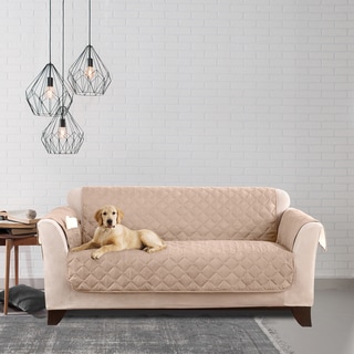 Sure Fit Microfiber Pinsonic Pet Loveseat Furniture Protectors