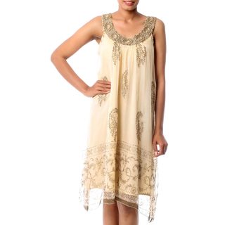 Embellished Viscose Chiffon 'Gujurat Glitz' Dress (India)