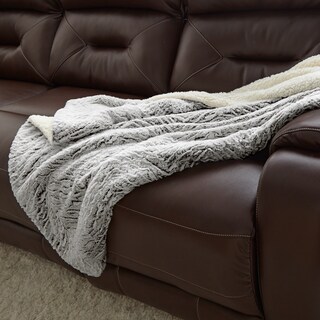 Faux Fur Reverse to Sherpa Throw