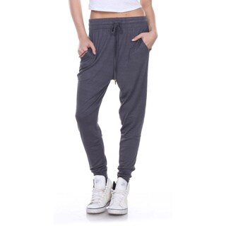 Stanzino Women's Drawstring Solid Harem Casual Lounge Pants