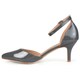 Journee Collection Women's 'Bay' Patent Ankle Strap Pumps