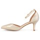 Journee Collection Women's 'Bay' Patent Ankle Strap Pumps