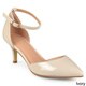 Journee Collection Women's 'Bay' Patent Ankle Strap Pumps