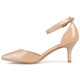 Journee Collection Women's 'Bay' Patent Ankle Strap Pumps