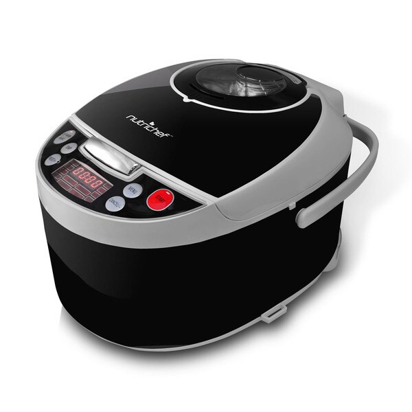 NutriChef PKPRC16 Digital Electronic Pressure Cooker plus Slow Cooker