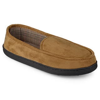 Perry Ellis Men's Moccasin Microsuede Slippers