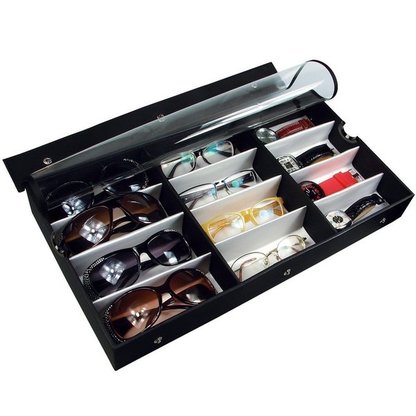 Ikee Design Large Sun/ Eyeglasses 12-Pair Eyewear Case - 17941739 ...