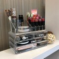Ikee Design Acrylic Jewelry and Cosmetic Storage Display Box Set