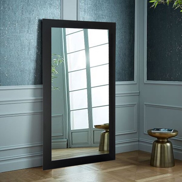 USA Matte Black 32 x 71-inch Floor Mirror