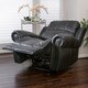 Christopher Knight Home Charlie PU Leather Glider Recliner Club Chair