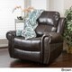 Christopher Knight Home Charlie PU Leather Glider Recliner Club Chair
