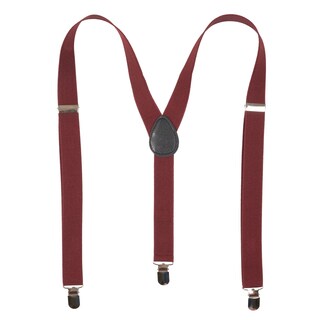 Vance Co. Men's Solid Adjustable Suspenders