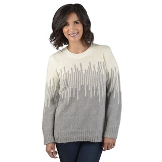 Journee Collection Women's Knit Crew Neck Sweater