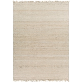 Hand-woven Jute Bleached Rug