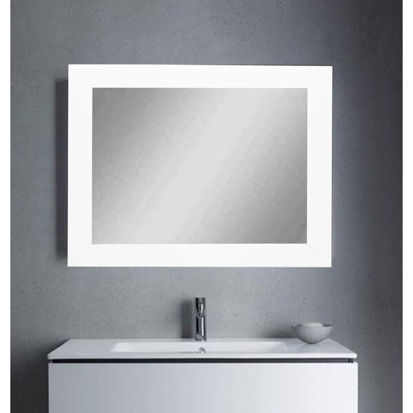 Pure White Wall Mirror 27 x 32