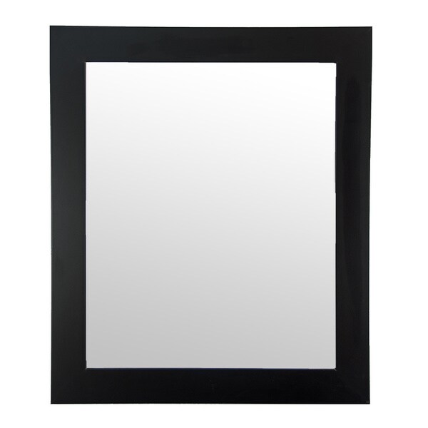 Matte Black Wall Mirror 27 x 32