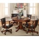 Furniture of America Preston 3-in-1 Chestnut Poker Game Table