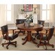 Furniture of America Preston 5-piece Chestnut 3-in-1 Poker Game Table Set