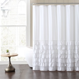 VCNY Melanie Ruffle Shower Curtain