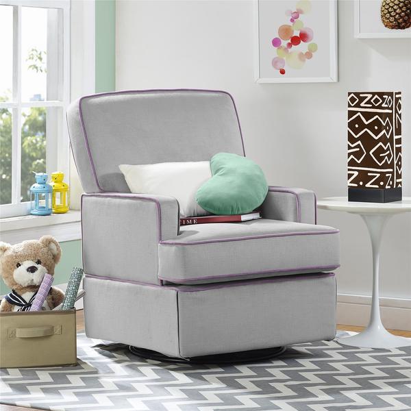 Baby Relax Lyon Grey Swivel Glider