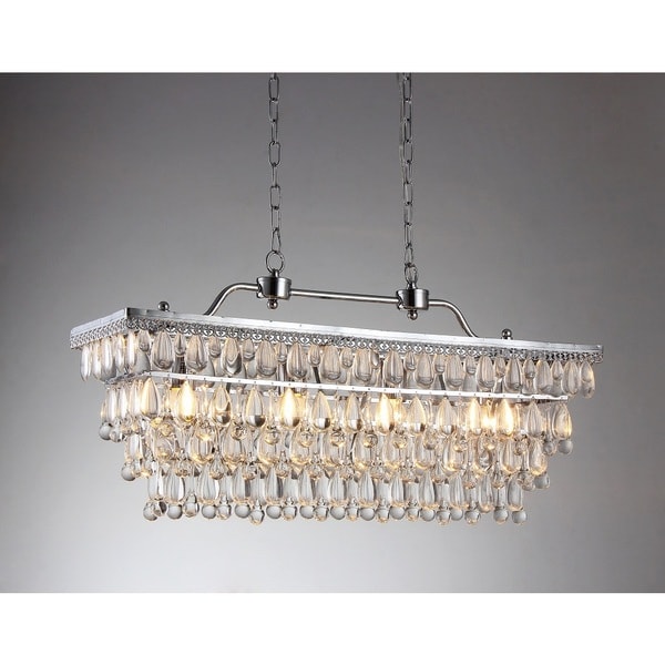Willow 4light Crystal 30inch Chrome Chandelier 17978960 Overstock