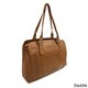 Piel Leather Ladies Buckle Laptop Tote Bag
