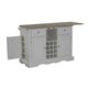 Oh! Home Salem White Kitchen Island