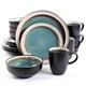 Central Ridge Blue 16-piece Dinnerware Set