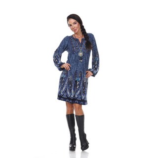 White Mark Women's 'Apolline' Dress with Matching Necklace