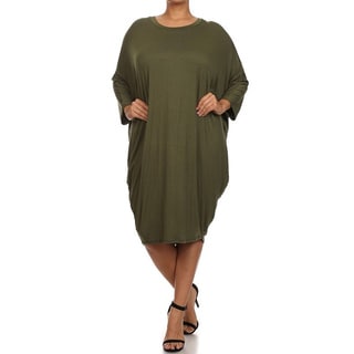 Women's Plus Size Draped Dress