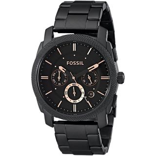 Fossil Men's FS4682 'Machine' Chronograph Black Stainless Steel Watch