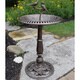 Premium Lotus Twin Birds Bird Bath