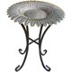 Premium Sunflower Bird Bath on Tower Base